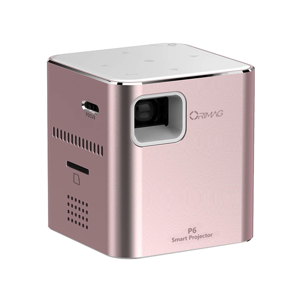 Exquizon портативный мини проектор P6 DLP Проектор 80 Ansi люмен Wifi MAX 1080 P домашний