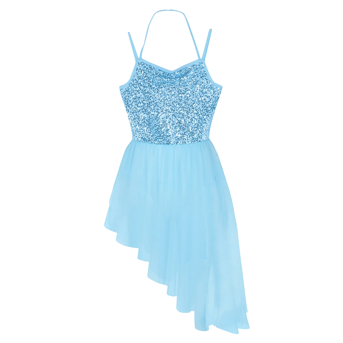 Женское балетное платье костюмы для лирических танцев на тонких бретельках с