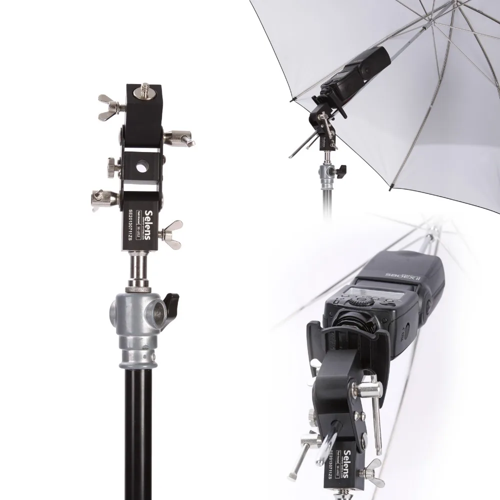 Selens SE L012 Кронштейн для вспышки Speedlite держатель зонта стойка освещения винтовое