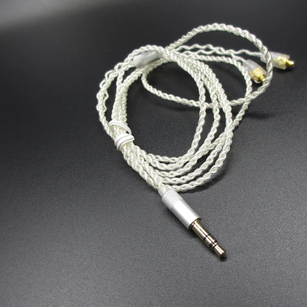 Новинка 1 25 m 16 Share 5N посеребренные кабели для наушников провод HIFI гарнитура линия