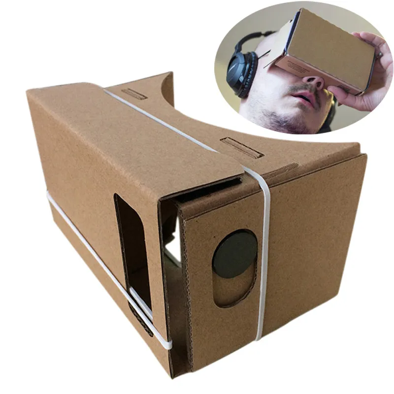Очки виртуальной реальности Google Cardboard 3d очки VR Box Фильмы для Nexus Moto X сотовый