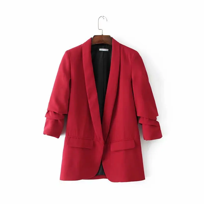 Cross-border 18 new summer in Europe and the wind speed sell pass 27194 vertical fold female jackets | Женская одежда