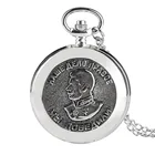 Мужские наручные часы на цепочке, серебристые кварцевые наручные часы с памятью Джозефа висарионовича Сталина, повседневные мужские часы, сувенирный подарок, новинка