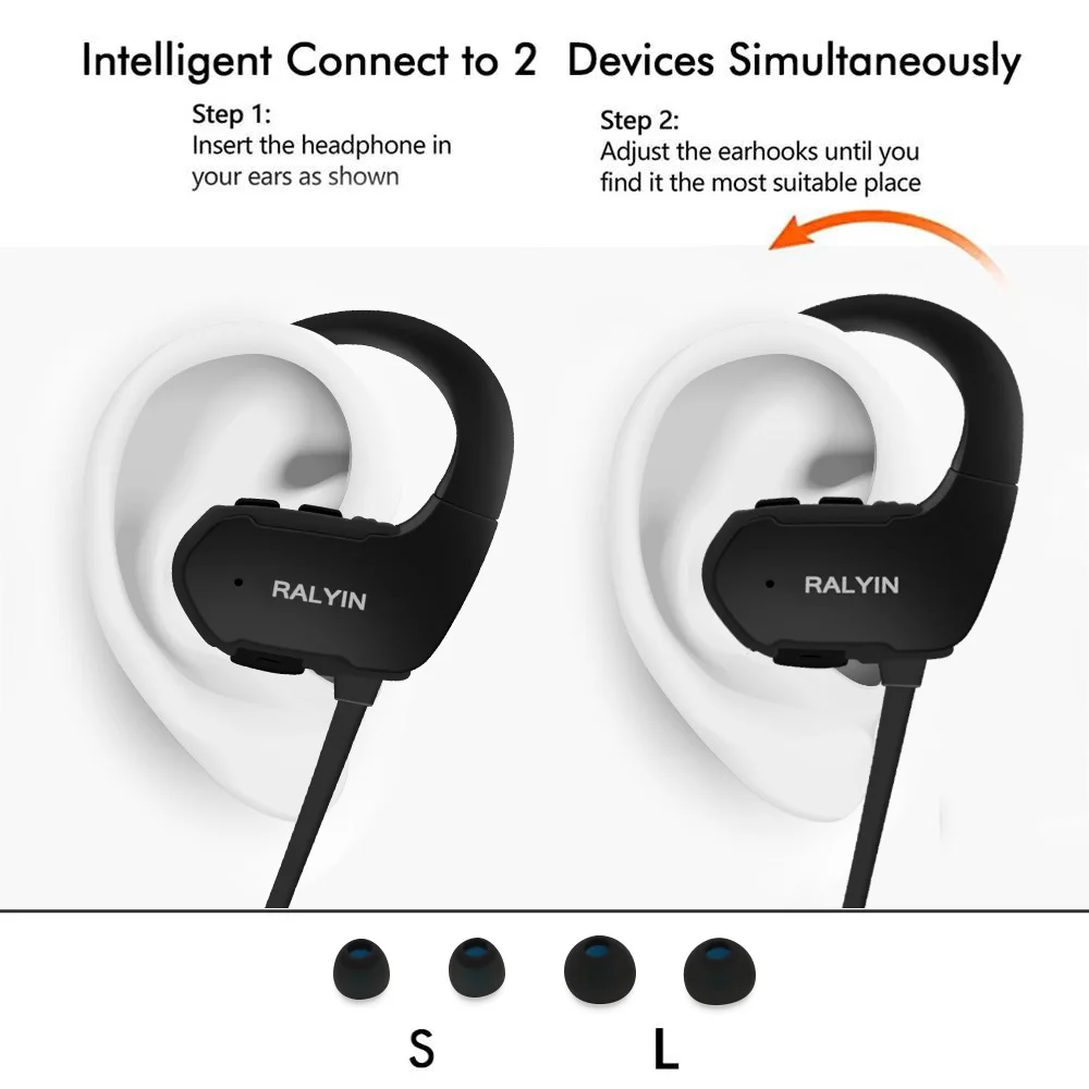 ADAX Mp3 цифровой музыки плеер встроенный 8 ГБ памяти SD Беспроводной наушники Bluetooth