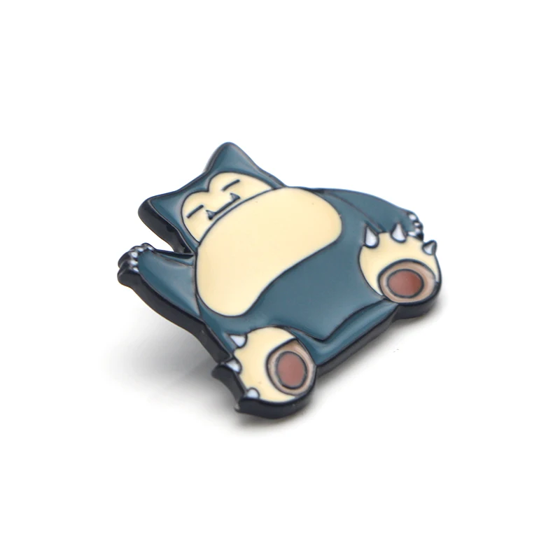 L3361 Snorlax Декоративный металл эмалированные Броши мультфильм творческие металлические броши Джинсовая Шляпа значок воротник ювелирные изделия 1 шт