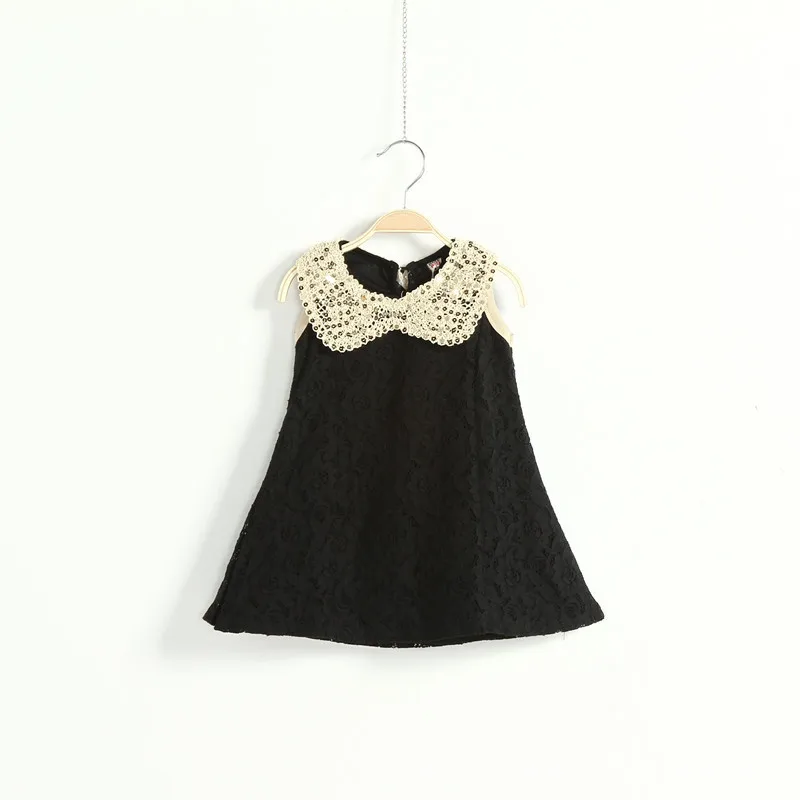 Горячая распродажа лето 2015 новый стиль платья для девочек с отворотом кружевное