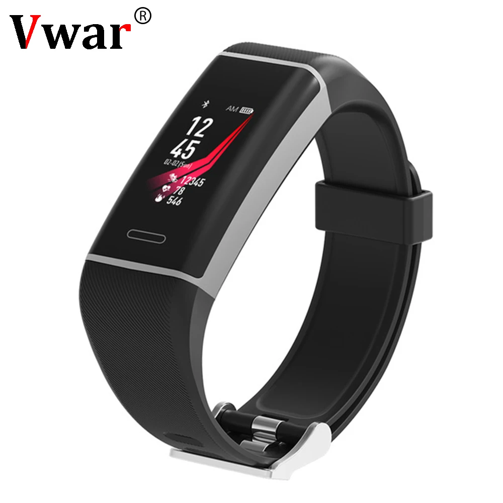 W7 Bluetooth IP67 Водонепроницаемый умный Браслет gps монитор сердечного ритма 0 96 дюймов