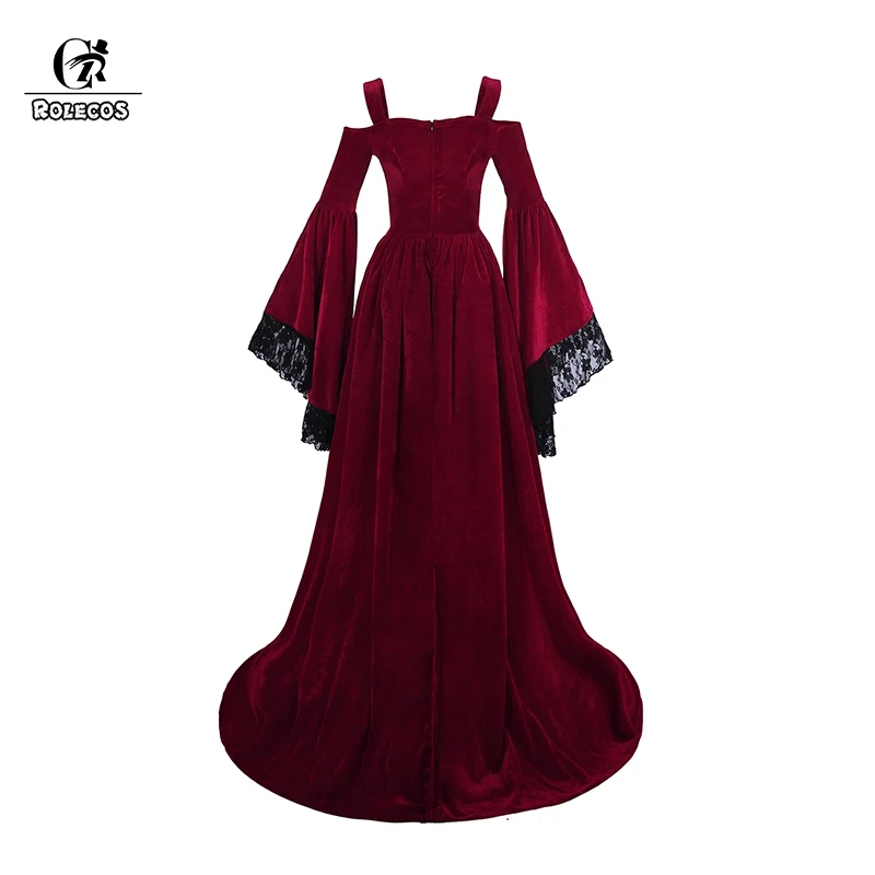 ROLECOS средневековое женское платье Ренессанс вечерние платья ретро викторианский