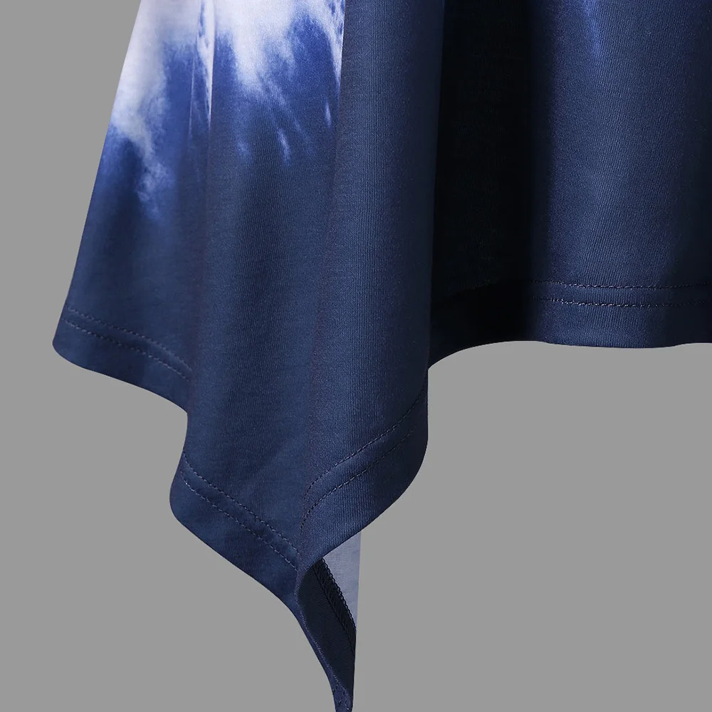 Женская Асимметричная футболка VESTLINDA летняя с круглым вырезом и короткими