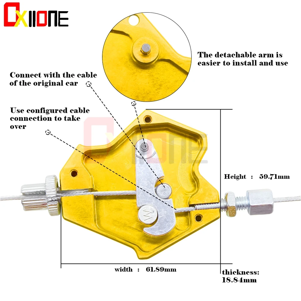Мотоциклетная CNC алюминиевая мотоциклетная простая кабельная система тормозной