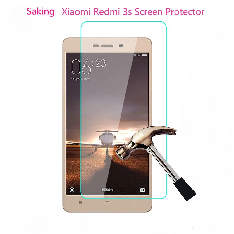 Saking 2 Шт. 9 9н 2.5D Для Xiaomi Redmi 3 S Закаленное Стекло Экран Протектор Пленки для