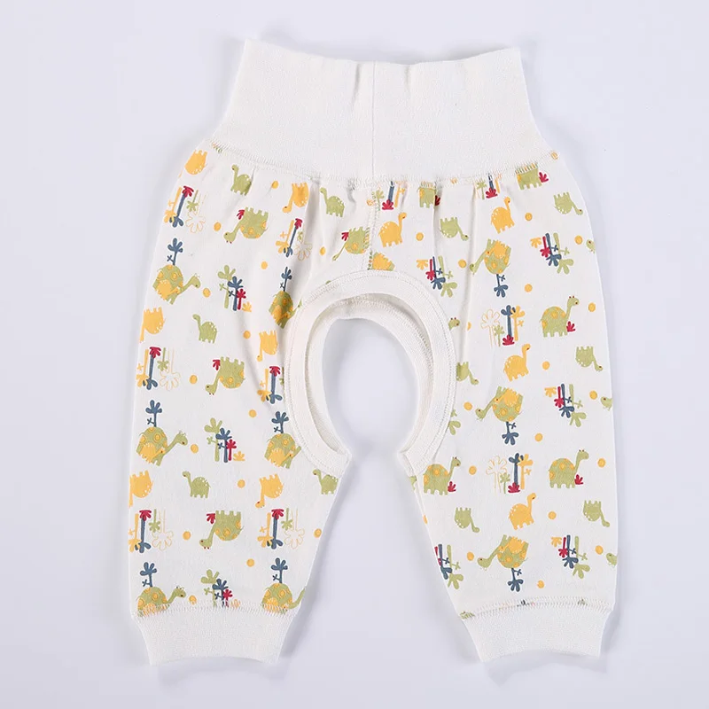 Штаны для детей летние и весенние леггинсы из 100% хлопка с открытым шаговым швом