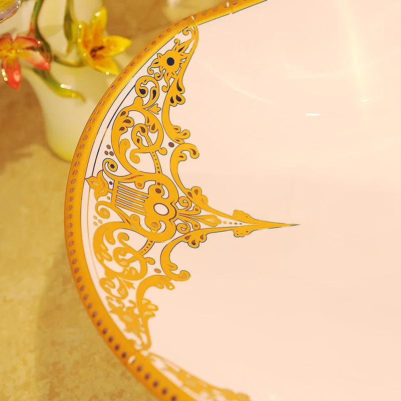 [Increase] unique design art basin shaped washbasin counter vanity - White Aegean Sea |