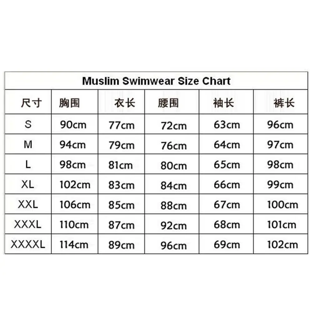 

Muslim Swimwear Islamic Swimming Beachwear Swimsuit For Women Hijab Burkinis Full Coverage Swimwear