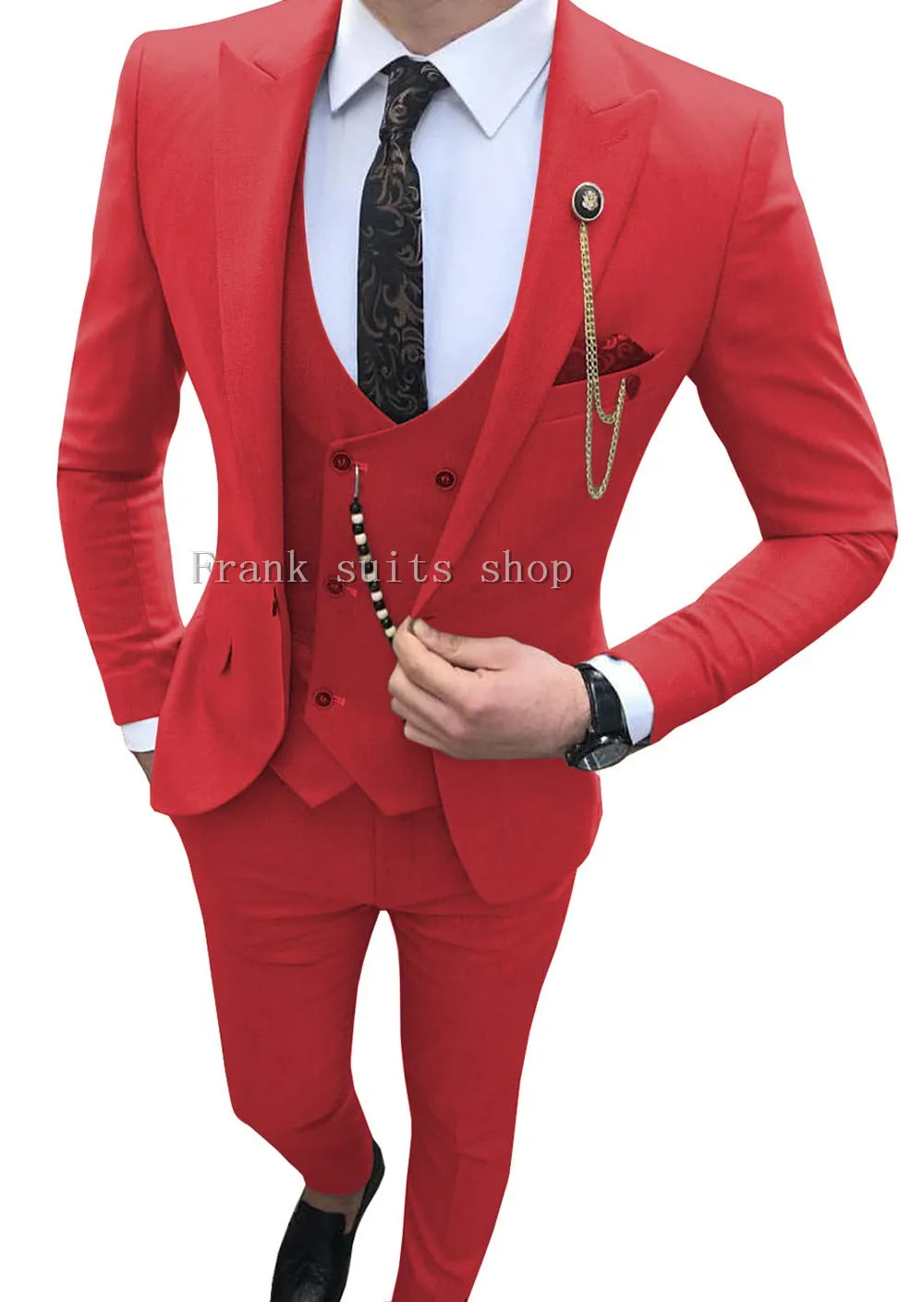 Мужские костюмы винно-Красного цвета для вечеринки смокинги смокинг Свадебный