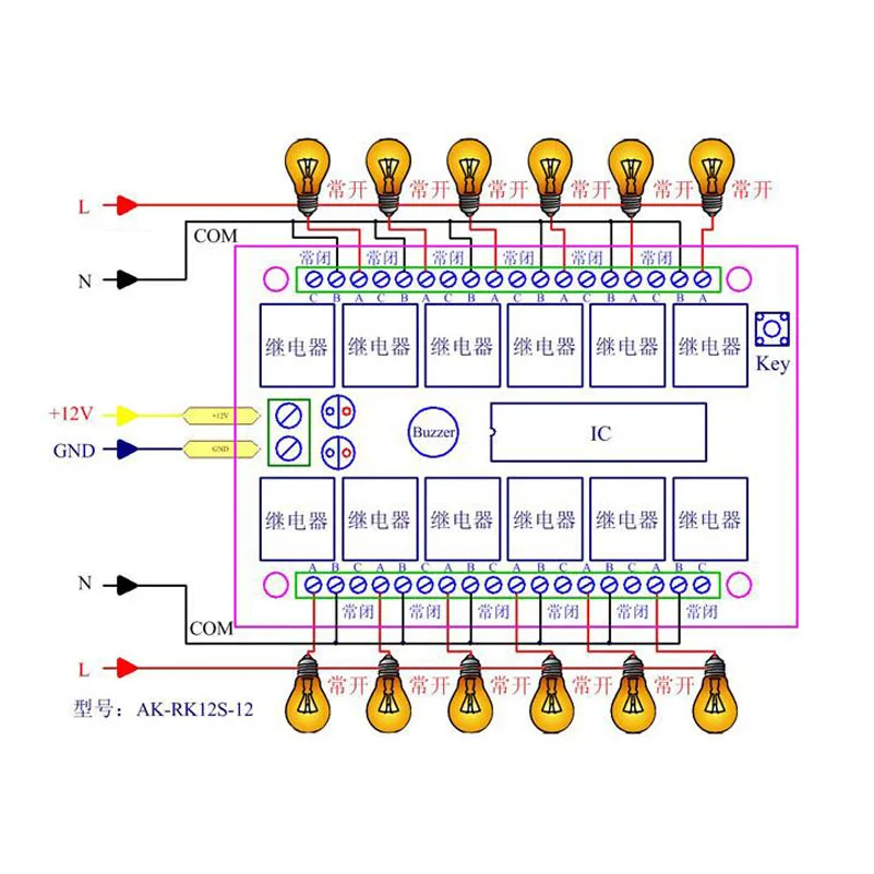 Sleeplion DC 12 В 15 CH 15ch rf Беспроводной Дистанционное управление переключатель Системы