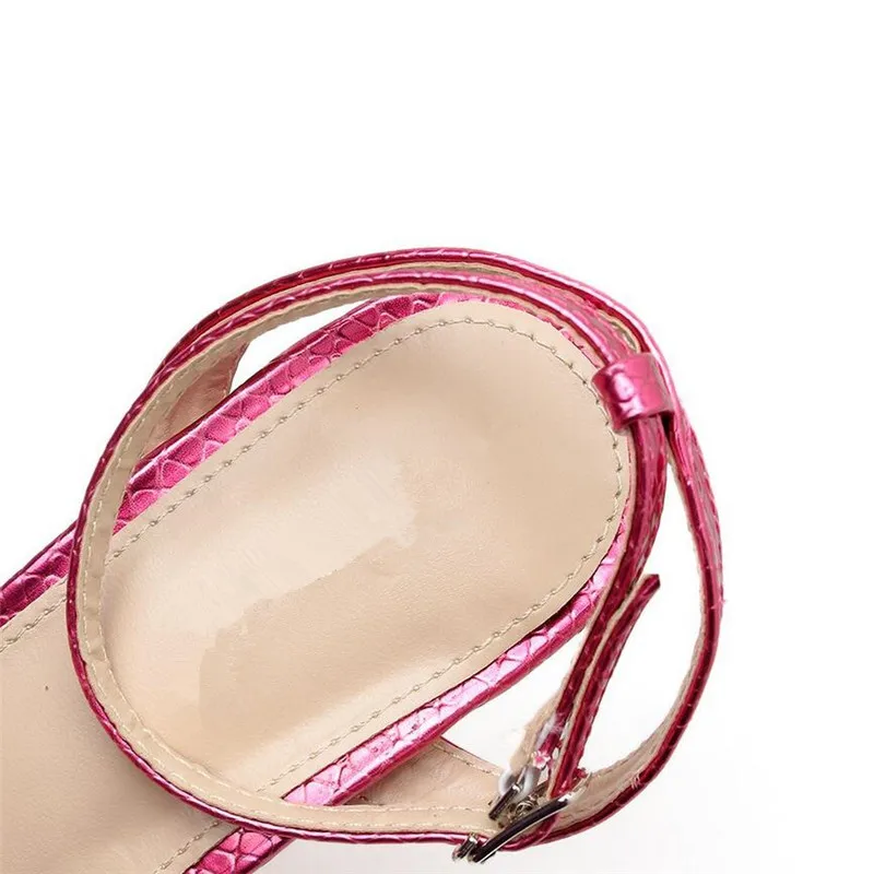 DiJiGirls Women Sandals Summer Colorful Fashion Heels Buckle Snake Pattern Sexy Sweetheart Woman Shoes Open Toe Stiletto | Обувь