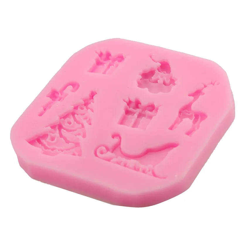 Christmas Series Silicone Mold Cake Chocolate Soap Mould Fondant Baking Decorate Tool DIY Bakeware AC108 | Дом и сад