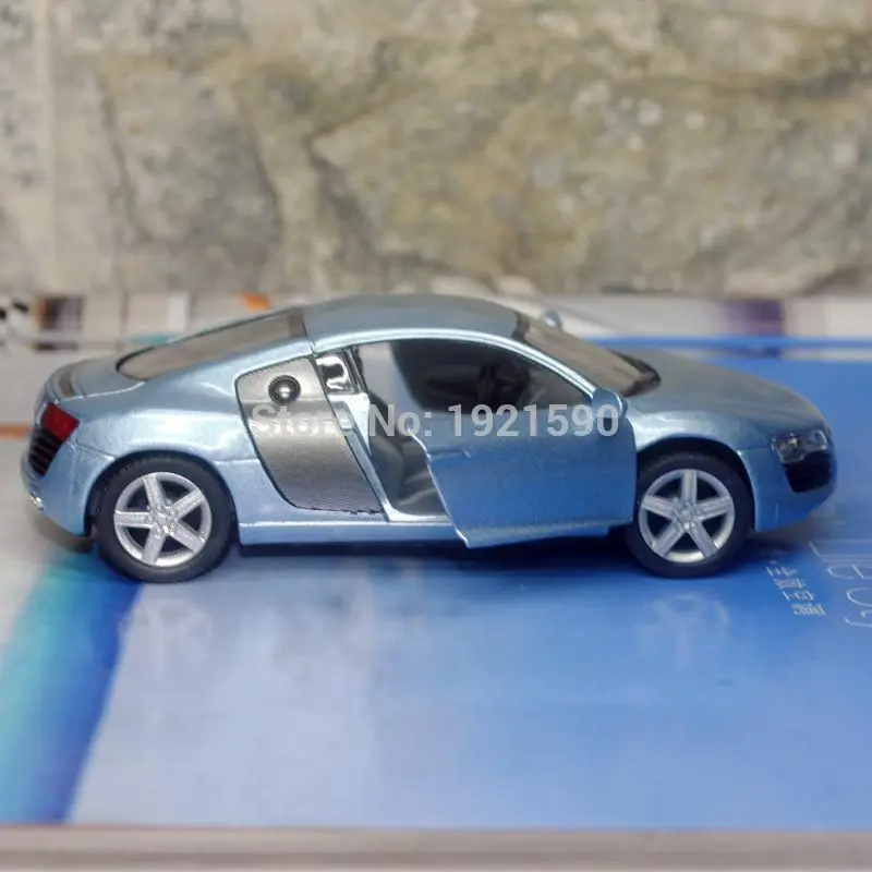 KT 1/36 масштабная модель автомобиля игрушки Германия Audi R8 литья под давлением металлическая модель автомобиля игрушка для подарка/коллекции/детей