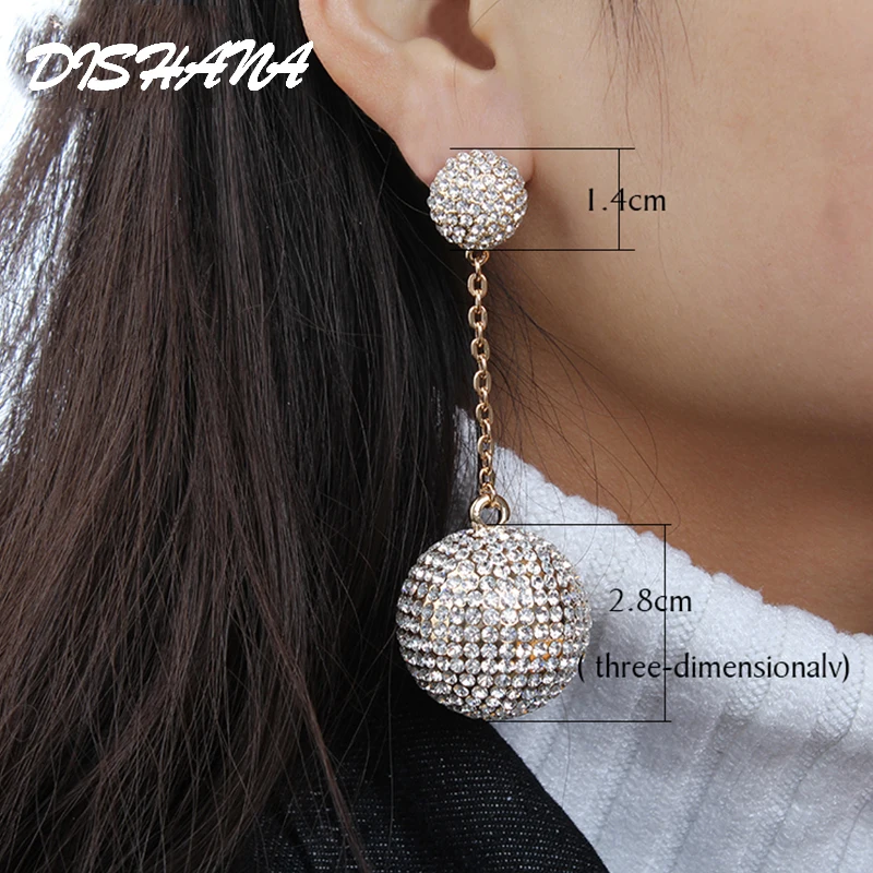 Круглые новые Брендовые украшения женская серьга золотистого цвета элегантные