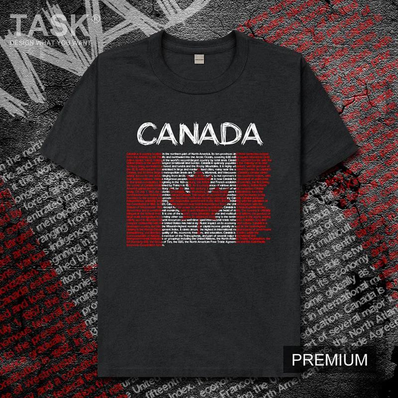 Канадская Canadians CAN Мужская футболка Новые Топы Футболка короткий рукав одежда