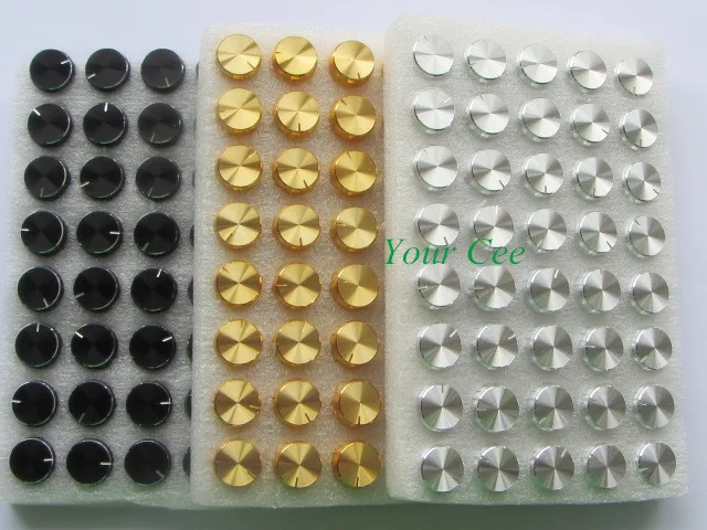 30 шт. миниатюрные ручки потенциометра из алюминиевого сплава крышка 15x16 5 мм