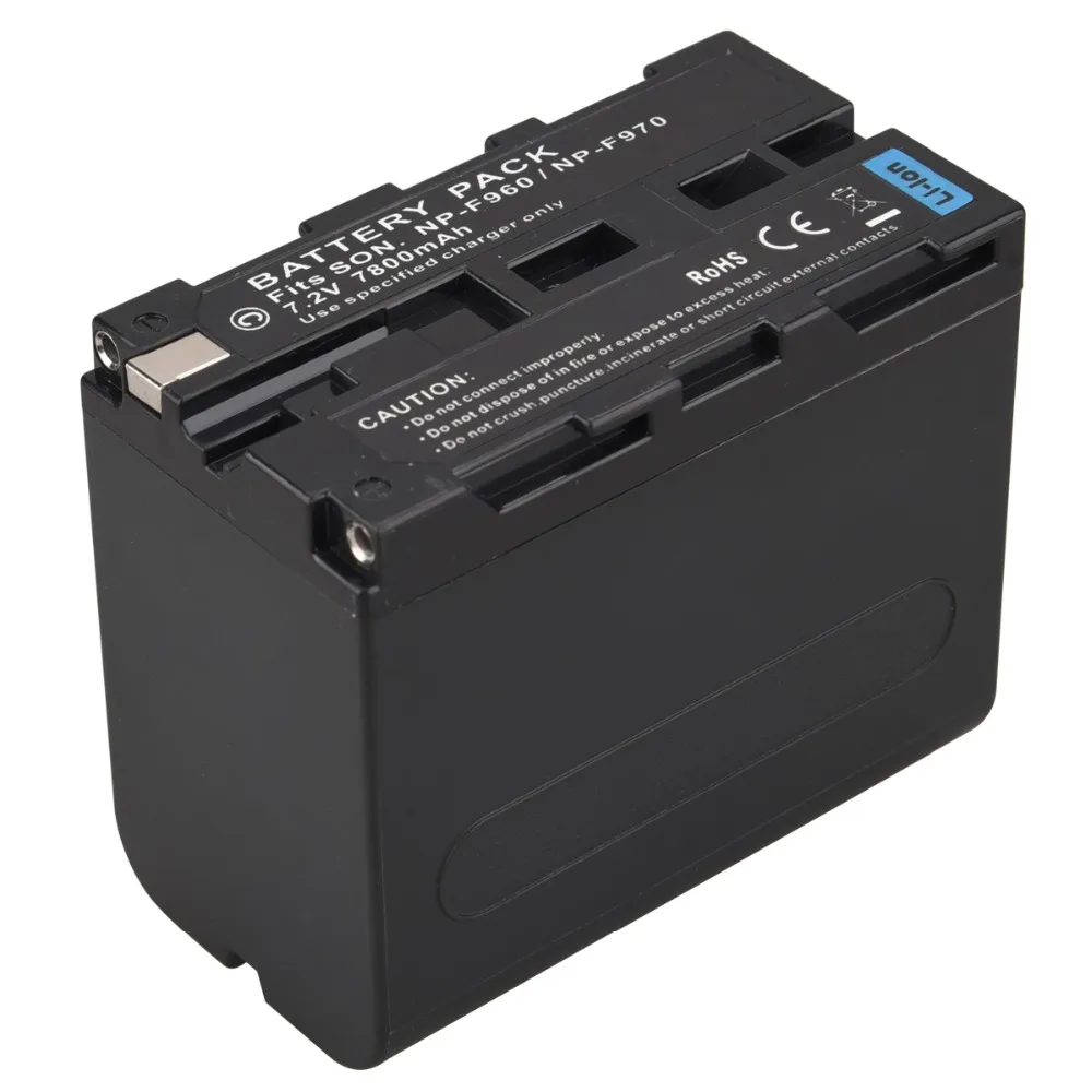 1 шт. 7800 мАч высокой Ёмкость NP F960 F970 NPF960 цифровой Камера Батарея для Sony
