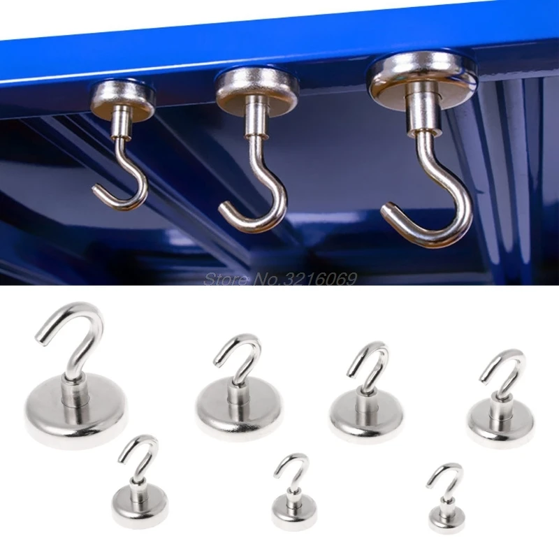 Прочная мини Магнитная круглая вешалка для крючков домашняя кухонная настенная