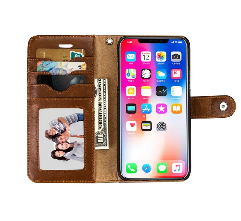 Blue Business Luxury Case for Samsung S8 Plus Cover 2 IN 1 Detachable Leather with Card Stand Phone | Мобильные телефоны и