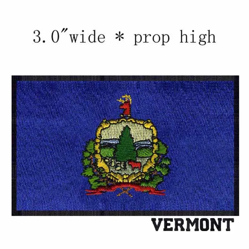 Vermont Flag 3&quot wide embroidery patch for jersey patch/village/roupa de unicornio | Дом и сад