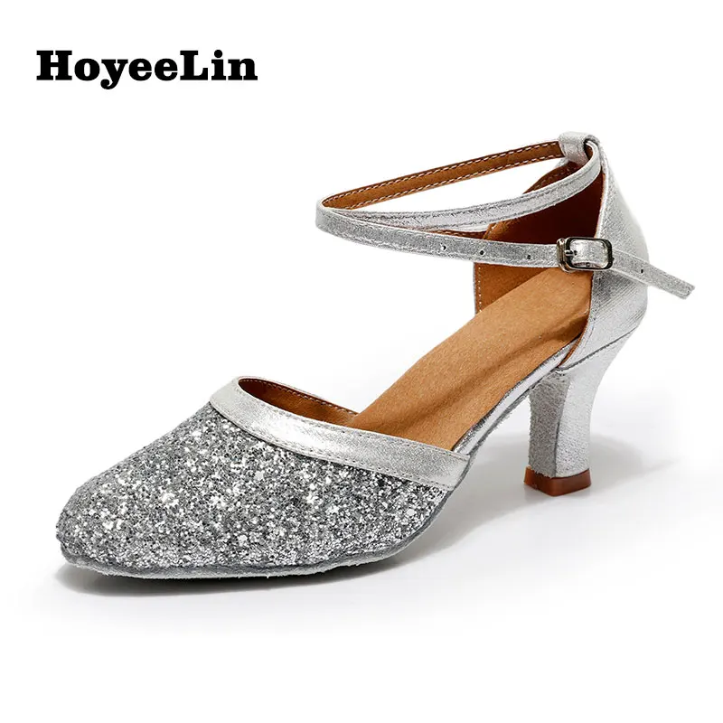 Туфли HoYeeLin для современных танцев женские туфли на каблуках 5 см/7 см бальных
