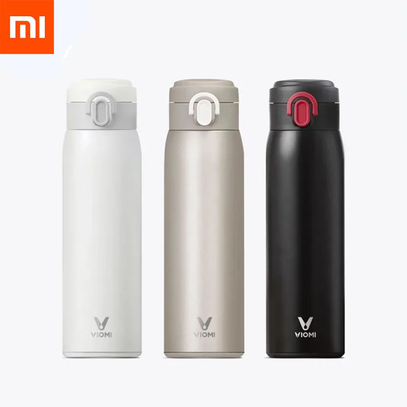 Xiaomi Mijia VIOMI чашка из нержавеющей стали Вакуумная 24 часа колба вода «Умная» бутылка термос 460 мл