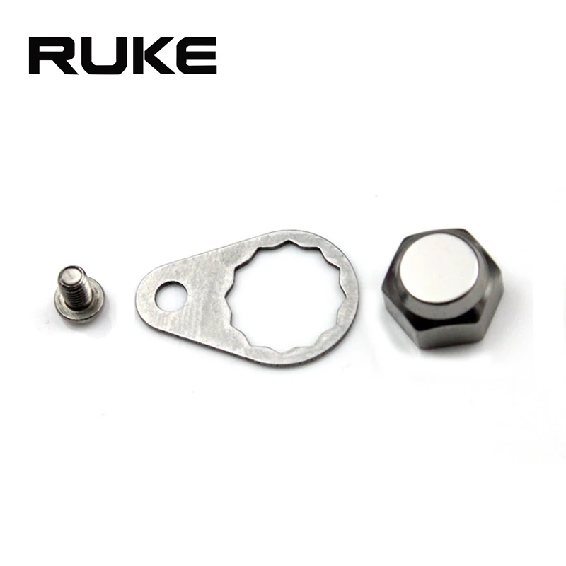 RUKE Crank гайка и винт и пластина для рыболовной катушки, левая ручка и правая рука винт крышка для Daiwa ABU катушка
