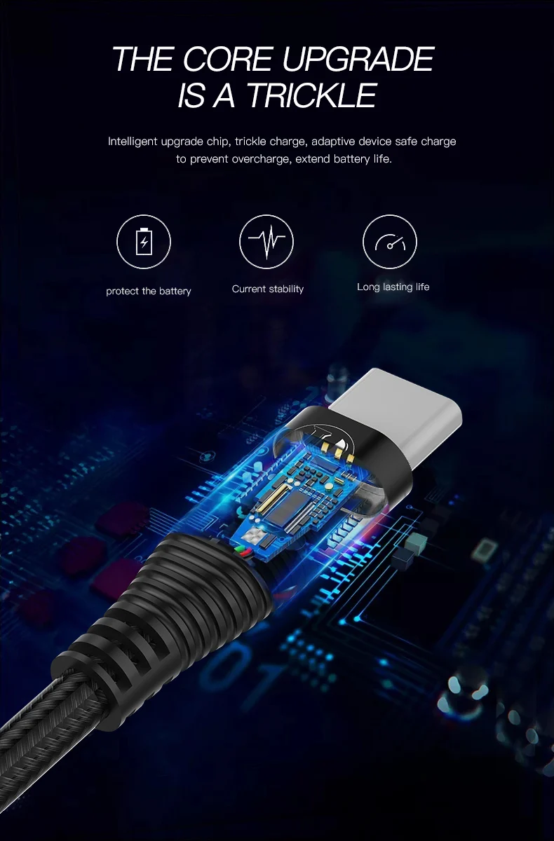 IPAKY USB кабель для iPhone кабель USB C Синхронизация данных Быстрая зарядка TYPE C Micro USB кабель для huawei samsung Xiaomi LG