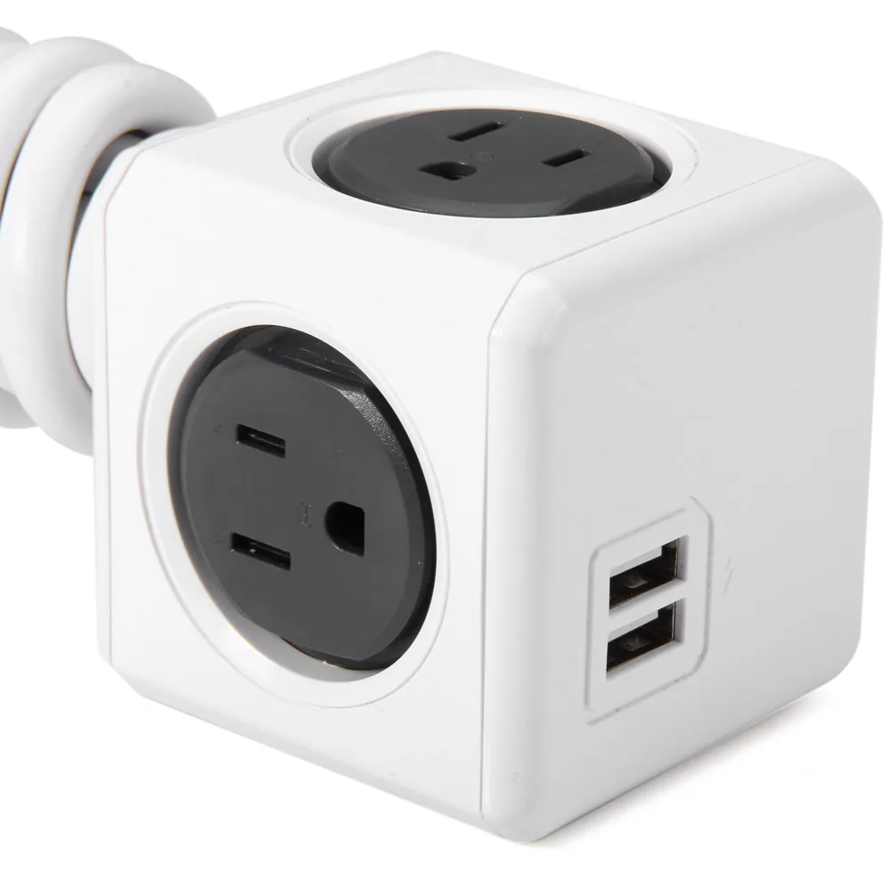 2018 Новый Allocacoc MagicCube дизайн в форме Расширенный разъем питания США Plug 4 розетки