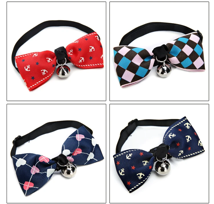 Ошейник для кошек и собак бант в британском стиле галстук бабочка животных с