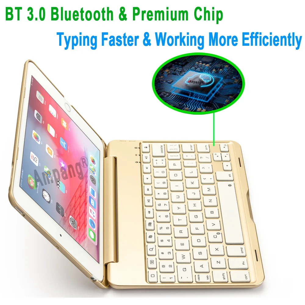 Bluetooth клавиатура с подсветкой чехол для iPad Mini 5 2019 4 7 9 A2133 A2124 A2125 A1538 A1550 цветов умная