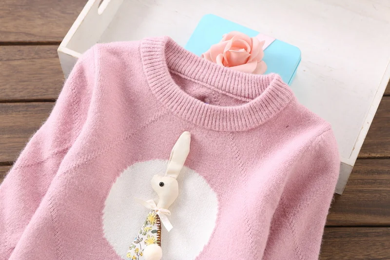 Новые модные свитера для девочек Одежда для детей 2-5 лет 8069