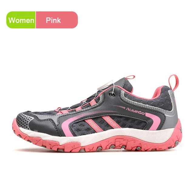 Pink AUUPGO, мужские, wo, Нескользящие, для шоссейного велосипеда, обувь для велоспорта, MTB, обувь для горного велосипеда, Ультралегкая, дышащая, не скользящая, уличная, спортивная обувь - Цвет: Pink