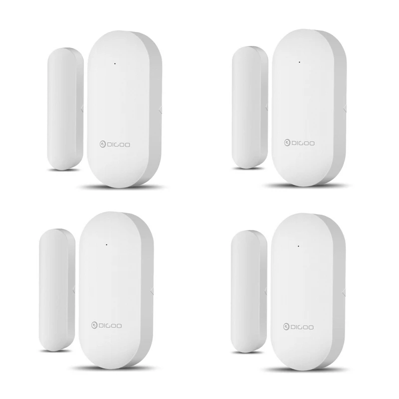 4PCS Обновленный DIGOO 433MHz дверной и оконный датчик сигнализации для Digoo DG-HOSA DG-HAMA система охранной сигнализации для умного дома - Color: 4PCS