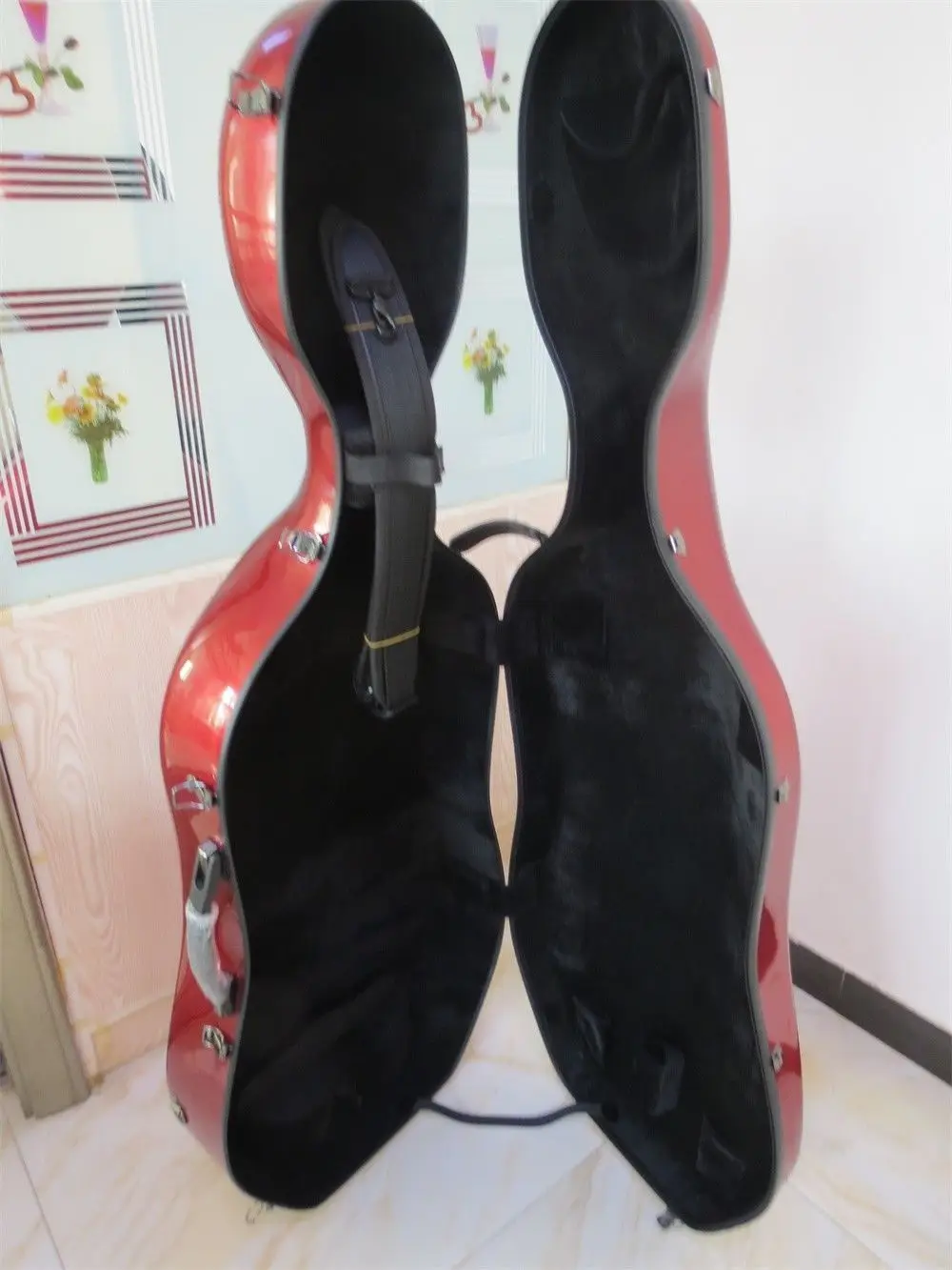 

Strong fiber glass expanded cubage case fit Yo-Yo Ma sleeping beautiful cello
