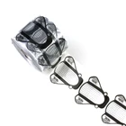 Форма для ногтей в форме рыбы, 100 шт., для французского маникюра, акриловых, УФ-гелевых типсов, прозрачный направляющий трафарет для наращивания ногтей, инструменты для маникюра