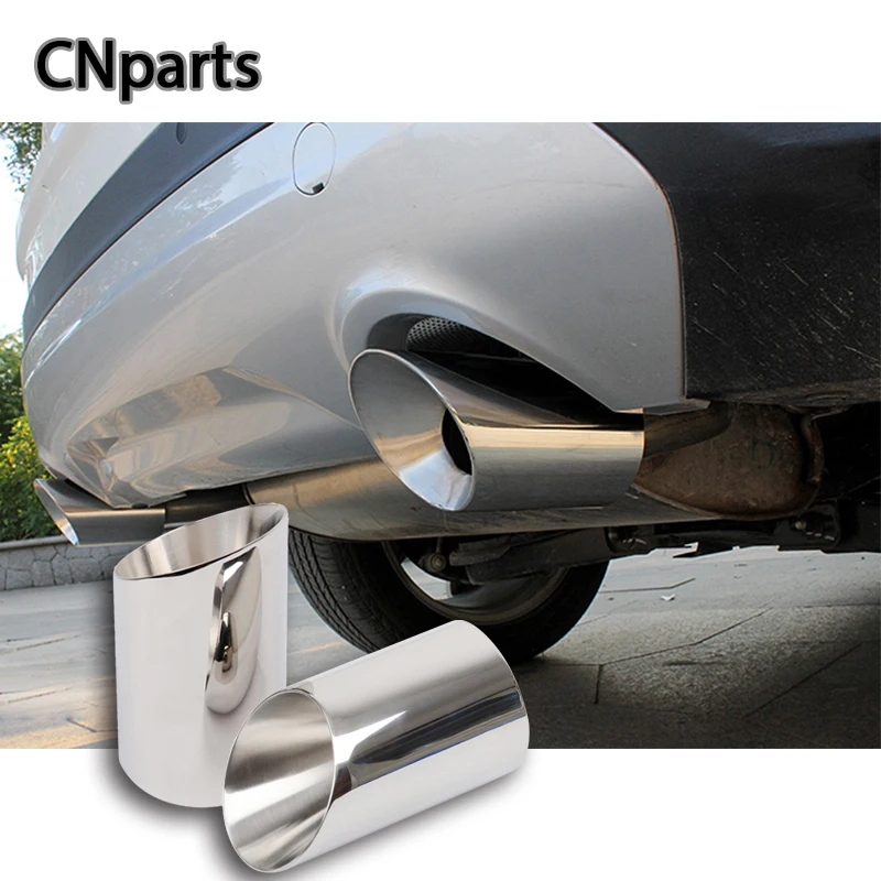 CNparts для Ford Kuga Escape аксессуары 2013- нержавеющая сталь выхлопные наконечники трубы глушитель трубы чехлы