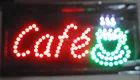 CHENXI светодиодный кофейный бизнес открытая неоновая вывеска для помещений ультра яркий мигающий знак для кафе магазина 10x19 дюймов Крытая ПВХ пластиковая рамка