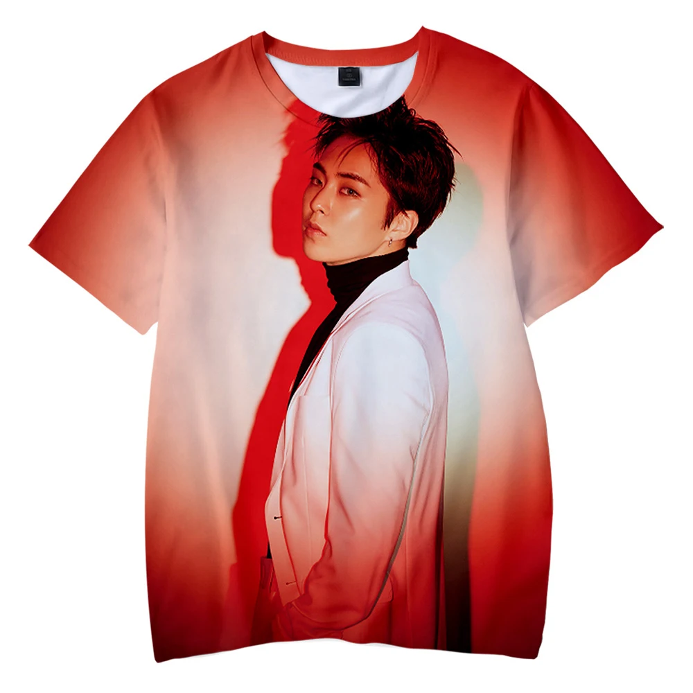 Kpop Bang Store EXO Love Shot Детские футболки с 3D принтом модные летние коротким рукавом 2019