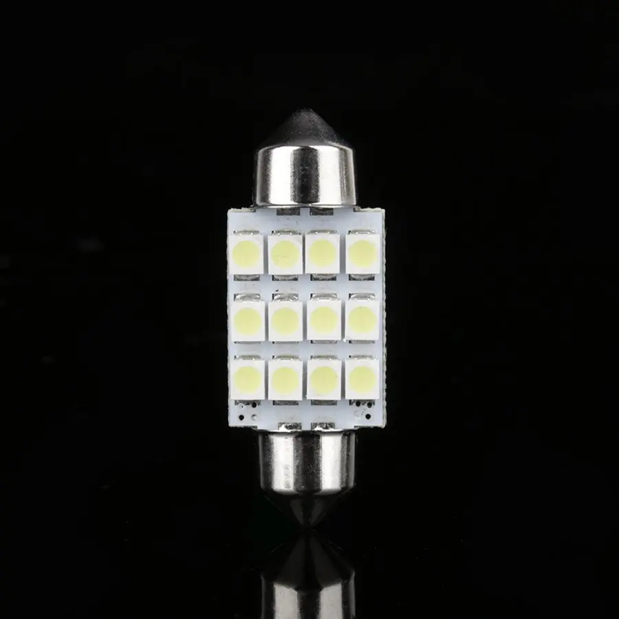 Светодиодный светильник ПА для чтения автомобиля лампа 31 мм Festoon 12 SMD купольный