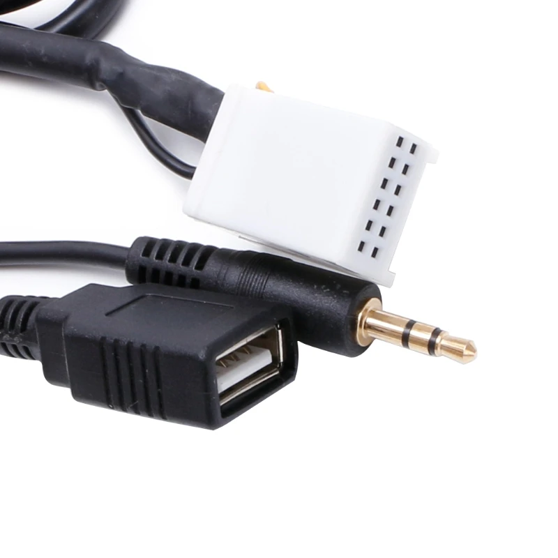 Автомобильный USB разъём подачи внешнего сигнала Aux in CD плеер адаптер MP3 радио
