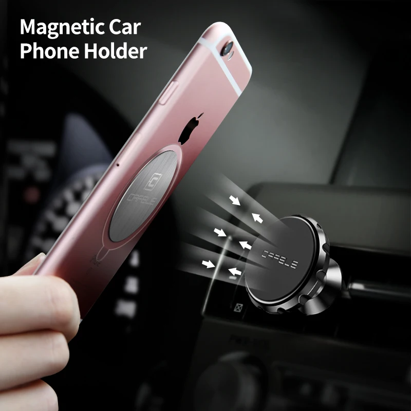 cafele car phone holder 360 rotation gps universal holder mobile phone magnet mount air vent car stand for iphone 11 7 8 xs free global shipping