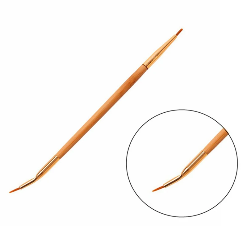 Двусторонняя кисть для подводки глаз профессиональная двухсторонняя прямая