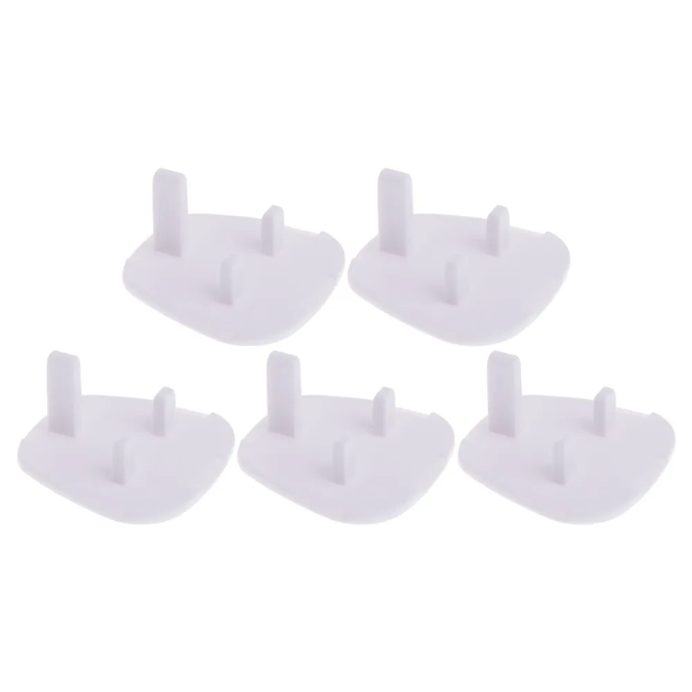 

5Pcs UK Power Socket Outlet Mains Plug Cover Baby Child Safety Protector Guard White New